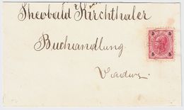 Liechtenstein, 1897 " Balzers "gut Lesbar   Auf Österreich 5 Kr. Bf Innerhalb Liechtenstein ! , #8478 - ...-1912 Vorphilatelie