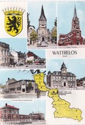 Carte 1955 MULTIVUES WATTRELOS / P.T.T,DOUANE;EGLISE, LYCEE,HOTEL DE VILLE - Wattrelos
