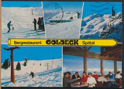 °°° 9147 - BERGRESTAURANT GOLDECK SPITTAL - VIEWS - 1984 With Stamps °°° - Spittal An Der Drau