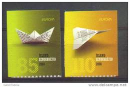 2008 - ISLANDA / ICELAND - EUROPA CEPT SET ADESIVI DA LIBRETTO - LE LETTERE / LETTERS. MNH - 2008