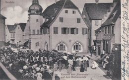 Benfeld Konzert Der "Harmonie" Auf Dem Rathausplatz (1912) - Benfeld