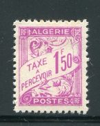 ALGERIE- Taxe Y&T N°29- Neuf Avec Charnière * - Segnatasse