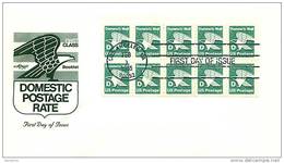 1985  Eagle D Rate  Booklet Pane Of 10  Sc 2113a - 1971-1980