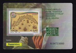 2017 ITALIA REPUBBLICA "ITALIAFIL GENOVA 2017" TESSERA FILATELICA (472/3000) - Cartes Philatéliques