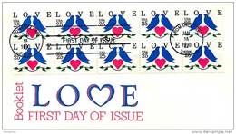 1990 Love    Booklet Pane Of 10   Sc 2441a - 1971-1980