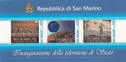 San Marino 1993 Inauguration State Television Miniature Sheet MNH - Cartas & Documentos