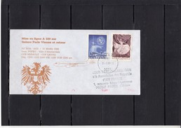 Theme AVIATION Lettre ILLUSTREE " MISE EN LIGNE A320 PARIS-VIENNE " Le 31 3 1989   Ema CONCORDE Au Verso 3 4 1989 - 1960-.... Covers & Documents