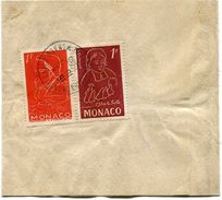 MONACO BANDE JOURNAUX DU MONDE DES PHILATELISTES AVEC OBLITERATION MONTE CARLO 10-1-1955 PRINCIPAUTE DE MONACO - Storia Postale