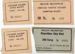 VP11.089 - TURQUIE - Ticket D'entrée X 4 - Tickets - Entradas