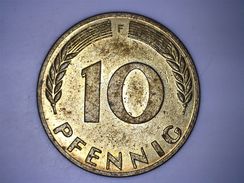 ALLEMAGNE 10 PFENNIG 1971 F - 10 Pfennig