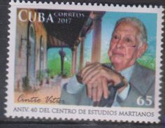 L) 2017 CUBA, ANNIVERSARY 40 OF THE CENTER OF MARITIME STUDIES, CINTIO VITIER, POETRY, LITERATURE, ARCHITECTURE, MNH - Nuevos