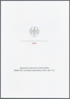 Nachlässe: 2002/2015. Riesige Sammlung Von Einigen Hundert MINISTER-KLAPPKARTEN Mit Den Deutschen So - Kilowaar (min. 1000 Zegels)