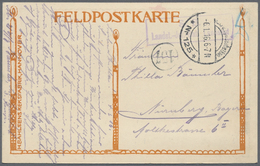 Br Kriegsgefangenen-Lagerpost: KRIEGSGEFANGENEN- Und FELDPOST I. WK.: 1914/1919 (ca.), Bestand Von Ca. - Autres & Non Classés