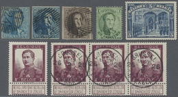 **/*/O Belgien: 1850/1980 (ca.), Duplicates Mostly On Stockcards Etc. In Small Box With Some Interesting An - Sonstige & Ohne Zuordnung