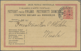 Br/GA Finnland: 1880/1970 (ca.), Accumulation With About 100 Covers And Postal Stationeries With Several B - Brieven En Documenten