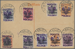 Br/GA Polen: 1918/1960 (ca.), Accumulation With About 100 Covers And Postal Stationeries With Several Bett - Brieven En Documenten