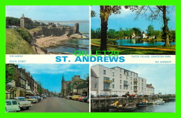 ST ANDREWS, SCOTLAND -  4 MULTIVIEWS - THE CASTLE, DUTCH VILLAGE, SOUTH ST. , THE HARBOUR - DENNIS & SONS LTD - - Fife