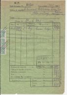REVENUE STMPS, WAYBILL, TRAIN TRANSPORT, CAMPULUNG MOLDOVENESC, BUKOVINA, 1944, ROMANIA - Steuermarken