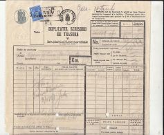 AVIATION STAMP, WAYBILL, TRAIN TRANSPORT, CAMPULUNG MOLDOVENESC, BUKOVINA, 1937, ROMANIA - Covers & Documents