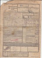 REVENUE STAMPS, INVOICE, WAYBILL, TRAIN TRANSPORT, GALATI-CAMPULUNG MOLDOVENESC, BUKOVINA, 1944, ROMANIA - Steuermarken