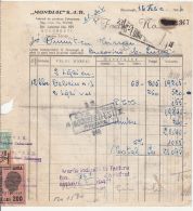 REVENUE STAMPS, KING MICHAEL, INVOICE, CAMPULUNG MOLDOVENESC, BUKOVINA, 1944, ROMANIA - Steuermarken