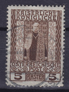 Austrian Post Levant 1908 Mi. 59   5 Pia Kaiser Franz Joseph - Oostenrijkse Levant