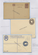 GA Aden: 1937-60 POSTAL STATIONERY: Collection Of 45 Postal Stationery Cards, Envelopes, Registered Env - Jemen