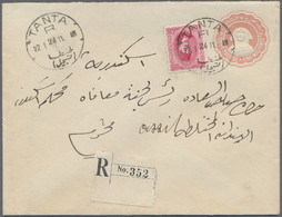 Br Ägypten: 1897/1934: Nice Lot Of 20 Envelopes And Postal Stationeries Including Registered, Postage D - 1915-1921 Britischer Schutzstaat