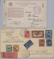 Br/GA Ägypten: 1910-1950's: Collection Of 55 Airmail Covers Including Highlights As The Rare "HELIOPOLIS/A - 1915-1921 Protectorat Britannique