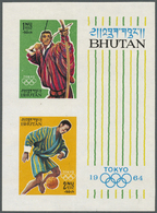 **/O Bhutan: 1962/2000: Collection With Hundreds Of Stamps And About 75 Souvenir Sheets (or Minature Shee - Bhoutan