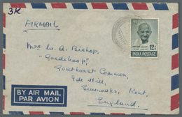 GA/Br Indien: 1950 - 2007 Ca. Über 2.500 Belege, Ganz überwiegend Geschäfts- Und Bedarfspost, Briefe, GA-K - Sonstige & Ohne Zuordnung