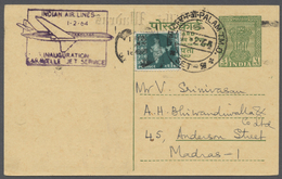 Br Indien - Flugpost: 1961-2007, First Flights From And To India: About 60 Covers And Cards With Some N - Poste Aérienne