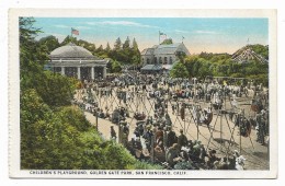 SAN FRANCISCO -  CHILDREN'S PLAYGROUND  GOLDEN GATE PARK - NV FP - San Francisco