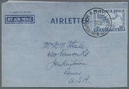 GA Papua Neuguinea: 1953/1995 (ca.), AEROGRAMMES: Accumulation With About 250 Unused And Used/CTO Airle - Papouasie-Nouvelle-Guinée