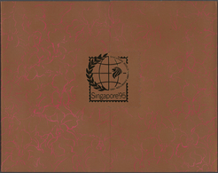 ** Singapur: 1991/1995, Stamp Exhibition SINGAPORE '95 ("Orchids"), Lot Of 88 Presentation Folders With - Singapore (...-1959)