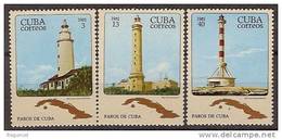 Cuba 2294/2296 ** Faros. 1981 - Nuevos