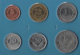 NICARAGUA COIN SET 6 MONNAIES: 5 CENTAVOS - 5 CORDOBAS 1997 - 2007 - Nicaragua