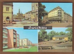 AC - ZWICKAU BLICK ZUM MARKT RINGKAFFEE SOZIAL STADTTEIL ECKERSBACH  FEILICHTBUHNE GERMANY CARTE POSTALE POST CARD - Zwickau