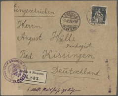 Br/ Alle Welt: 1920/45 (ca.) Posten Von Ca. 24 Belegen Mit Devisenzensuren, Amtlichen Eröffnungen, Zensu - Sammlungen (ohne Album)