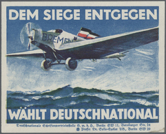 Br Flugpost Deutschland: 1928 (ca.), Interessanter Posten Mit Unterschiedlichem Material Zum Flugzeug " - Poste Aérienne & Zeppelin