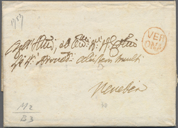 Br Italien - Vorphilatelie: 1757/1855 Ca., Collection With More Than 40 Folded Letter Covers, Comprisin - 1. ...-1850 Vorphilatelie