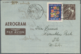 GA Norwegen - Ganzsachen: 1948/1985 (ca.), AEROGRAMMES: Accumulation With About 1.000 Unused And Used/C - Entiers Postaux