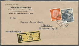 Br/GA Österreich - Ostmark: 1938/1944, Inter. Bestand Von Ca. 80 Meist Briefen Und Ein Paar Ganzsachen Mit - Sonstige & Ohne Zuordnung