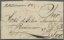 Br Portugal: 1820/1946: 21 Envelopes And Postal Stationeries Including Pre-philatelic, Registered And U - Brieven En Documenten