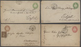 GA Schweiz - Ganzsachen: 1867-1920er: Sammlung Von über 100 Umschlägen Und Streifbändern Ab Tübli Sowie - Postwaardestukken