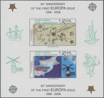 ** Europa: 2006, "50 JAHRE EUROPAMARKEN". Posten Mit Den Ausgaben Von 13 Ländern, Postfrisch Und Je 1.0 - Sonstige - Europa