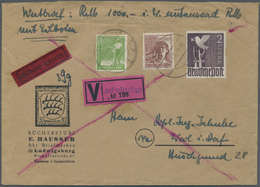 Br Deutschland: 1871 Ab, Sehr Gehaltvoller Sammlungsbestand Mit Ca. 250 Wertbriefen Im Grossen Karteika - Collections