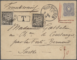 Br/GA/ Bayern - Marken Und Briefe: 1875/1920 Schöner Posten Von 37 Un(ter)frankierten Bayern-Belegen Mit NA - Autres & Non Classés