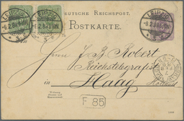 Br/GA Deutschland: 1889 Ab, Vielseitiger Posten Mit über 650 Belegen Im Grossen Karteikasten. Dabei Schwer - Verzamelingen