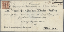 Br Bayern - Marken Und Briefe: 1849/1860: 8 Besonders Attraktive, Ausgewählte BISCHOFSBRIEFE Jeweils In - Autres & Non Classés